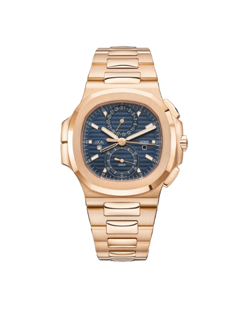 Ptek Pilippe Nautilus - Travel Time Chronograph Rose Gold