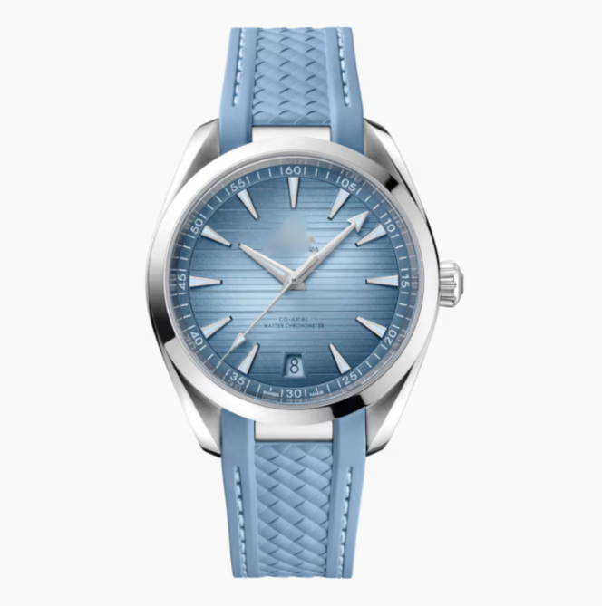 OMGA Seamaster Aqua Terra – Summer Blue (Rubber Strap)