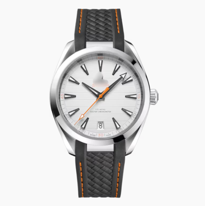 OMGA Seamaster Aqua Terra – Silvery Dial (Rubber Strap)