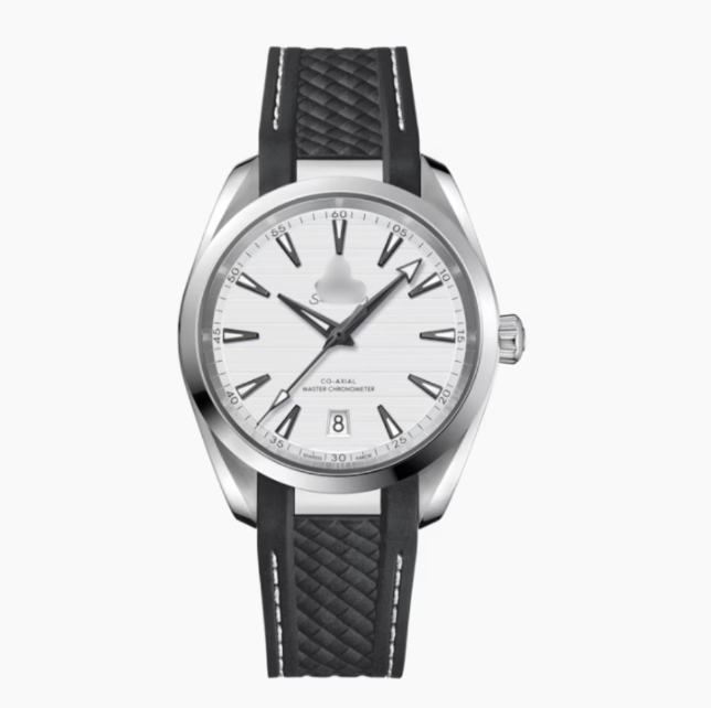 OMGA Seamaster Aqua Terra – White / Rubber Strap
