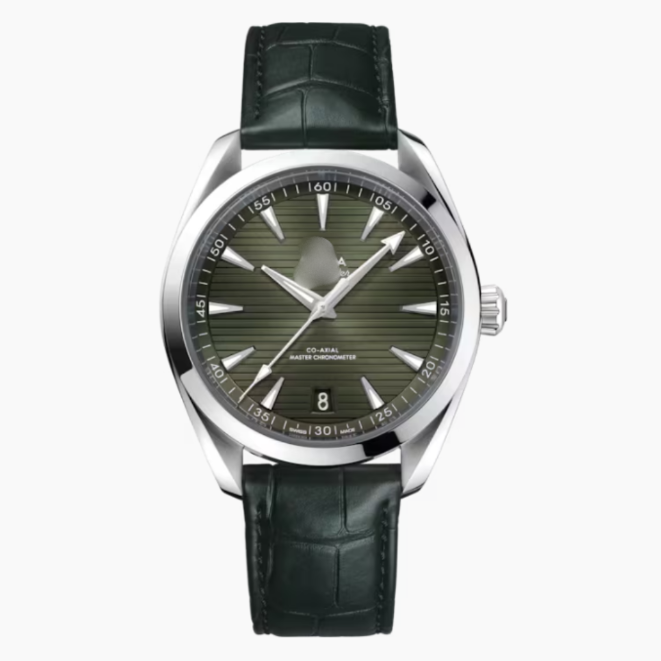 OMGA Seamaster Aqua Terra – Green Dial (Leather Strap)