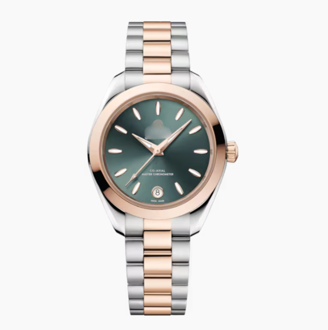 OMGA Seamaster Aqua Terra – Green Rose Gold
