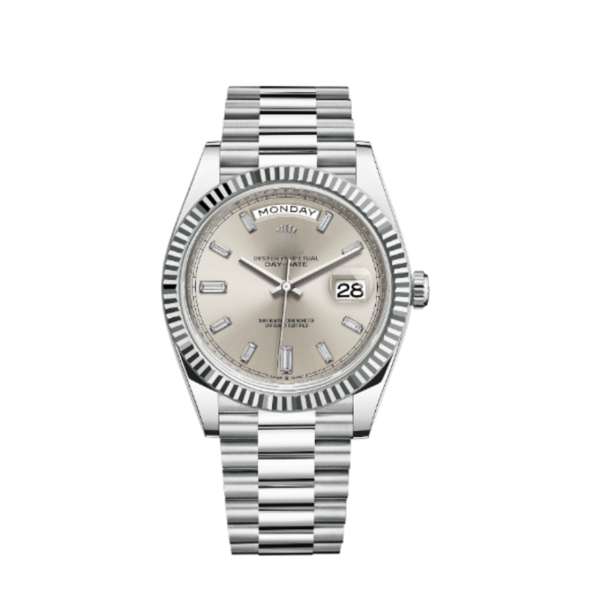 Rolx Day-Date 40 – Ice-Silver Dial