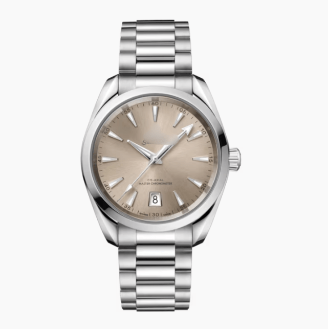 OMGA Seamaster Aqua Terra – Gold Beige - Top Baltic Watches