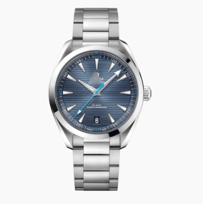 OMGA Seamaster Aqua Terra – Stripe Blue - Top Baltic Watches