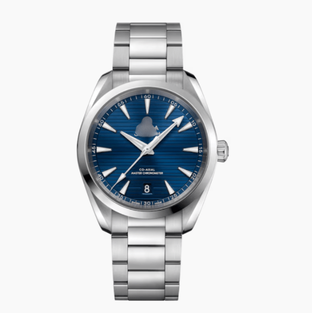 OMGA Seamaster Aqua Terra – Stripe Dark Blue - Top Baltic Watches