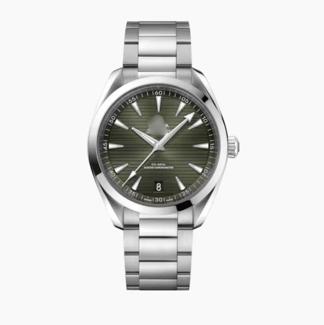 OMGA Seamaster Aqua Terra – Stripe Green - Top Baltic Watches