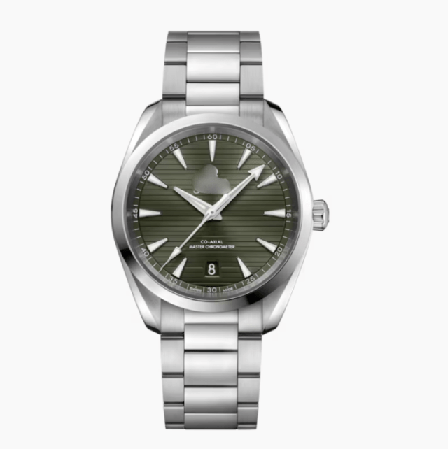 OMGA Seamaster Aqua Terra – Stripe Green - Top Baltic Watches