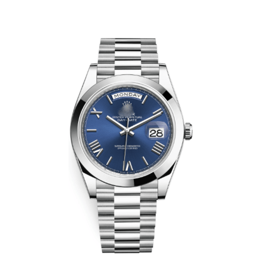 Rolx Day - Date – Blue - Top Baltic Watches
