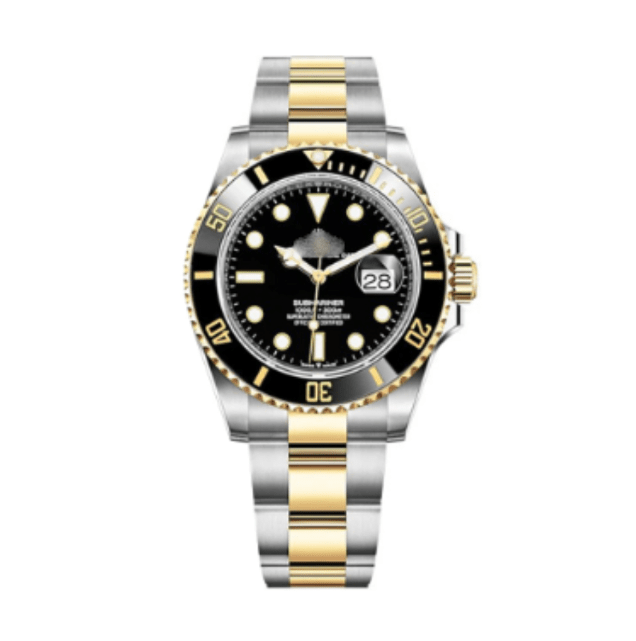 Rolx Submariner - Black Gold Silver - Top Baltic Watches