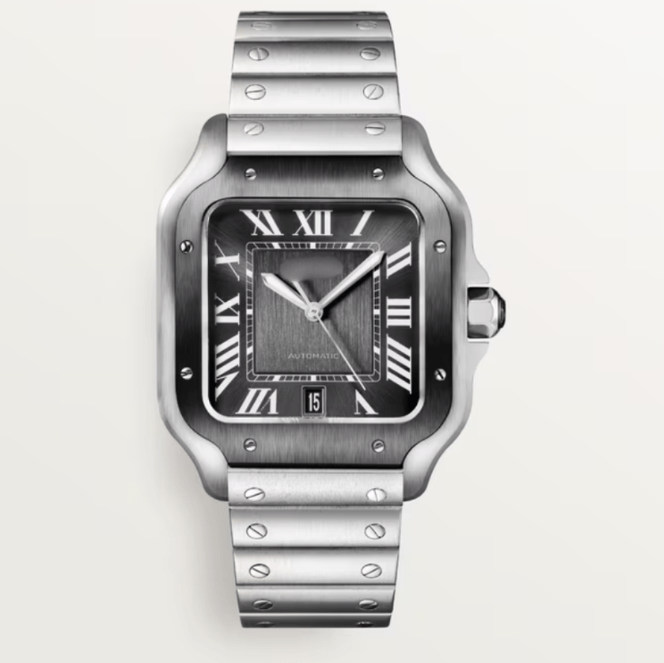 Santos de Crtier – Black Silver - Top Baltic Watches