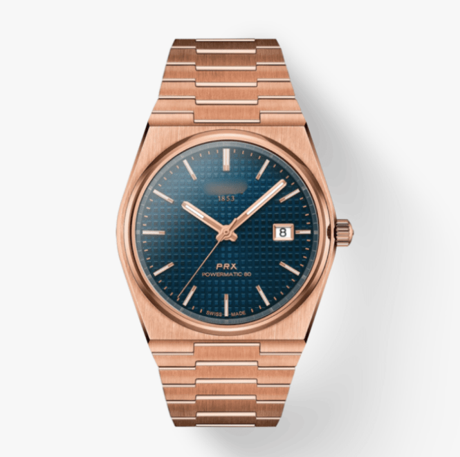 Tssot PRX Powermatic 80 - Dark Blue Rose Gold - Top Baltic Watches