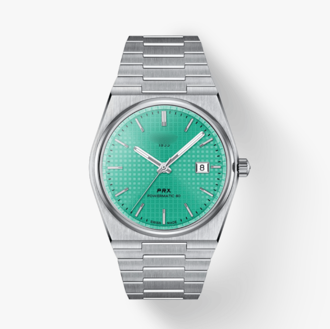 Tssot PRX Powermatic 80 - Mint Green - Top Baltic Watches